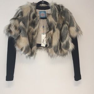 Tracy Reese Cropped Faux Fur Bolero - Unworn/Tags
